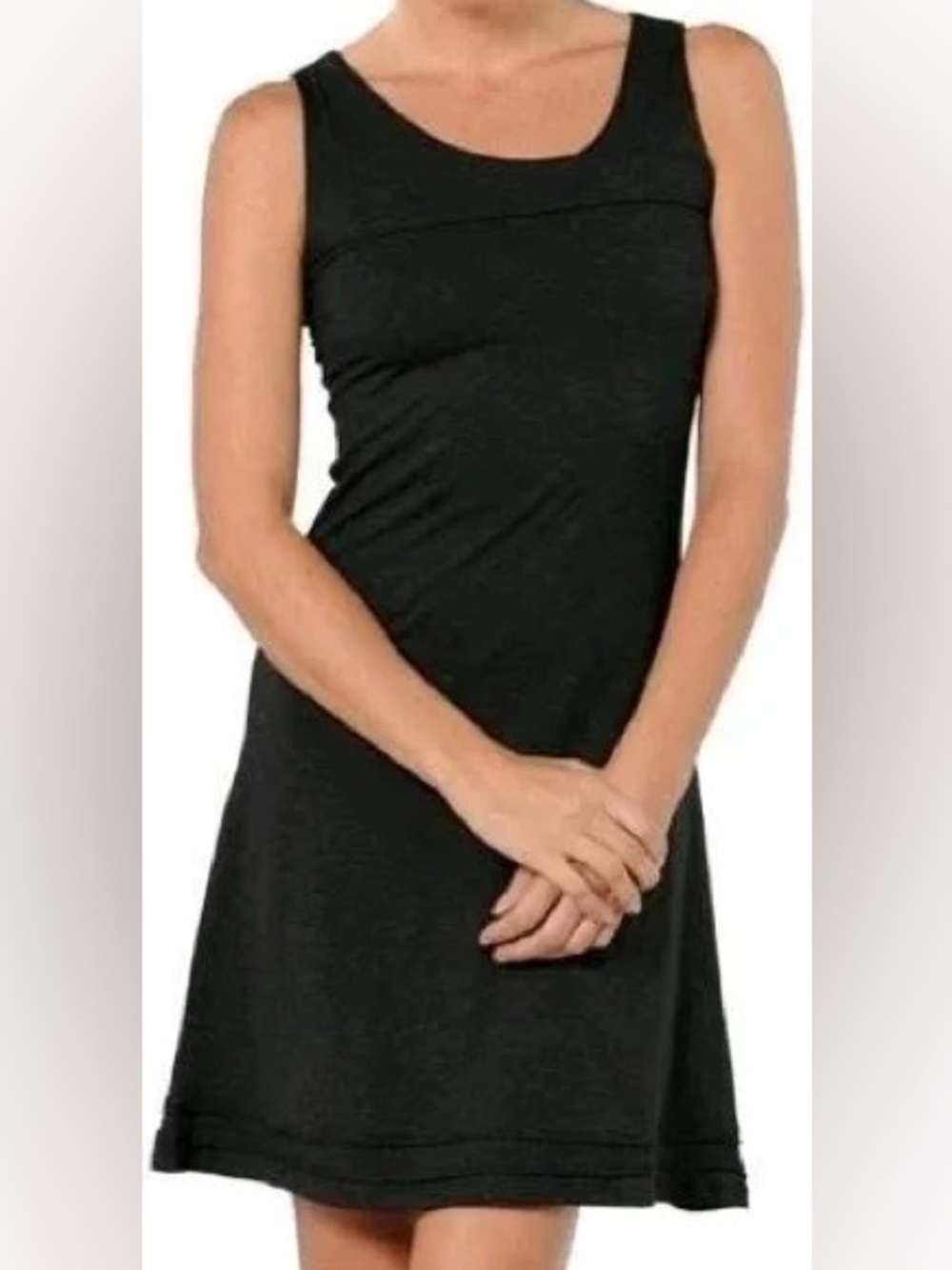 Toad & Co Horny Toad Oolong Black Casual Sleeveless Slip Dress